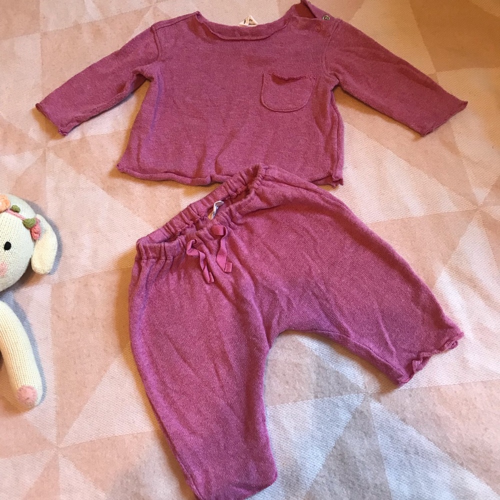 Knit Bobbi Set top and bottoms lounge wear